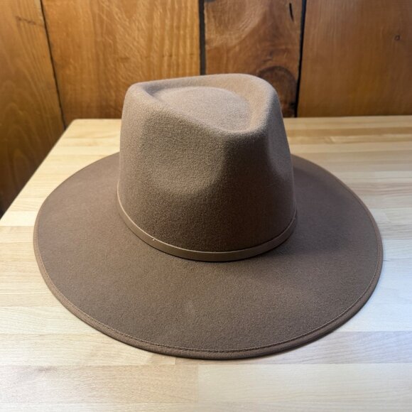 Will + Bear Andy Oak Wide Brim Felt Fedora (Brown, Size Large) — Like New - Picture 9 of 16